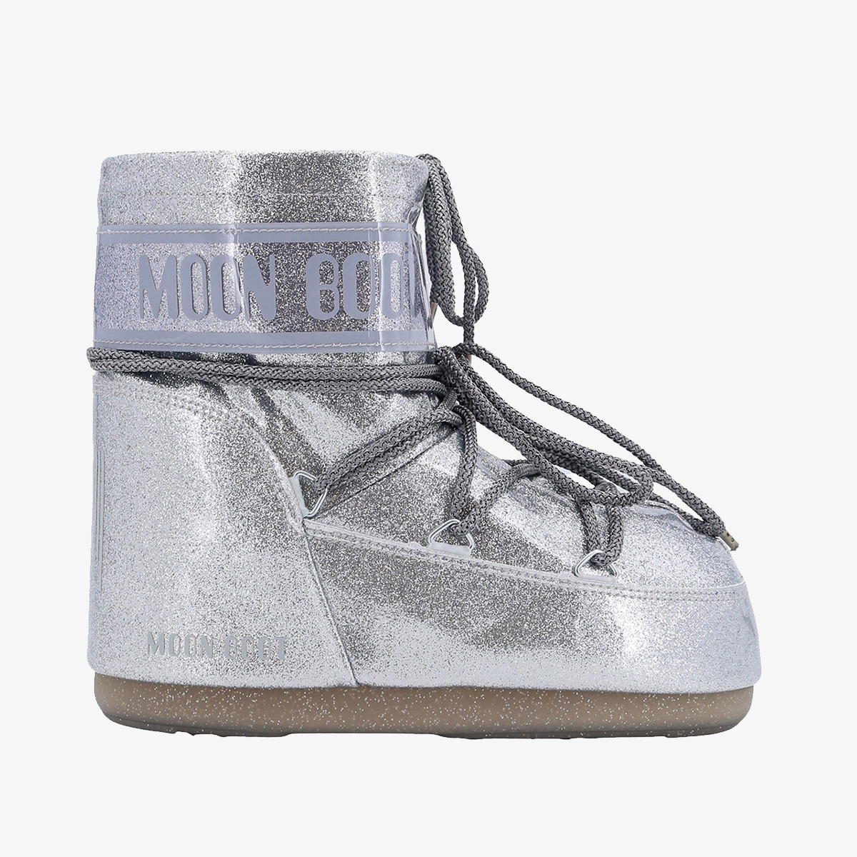 MOON BOOT Čizme MB ICON LOW GLITTER SILVER 