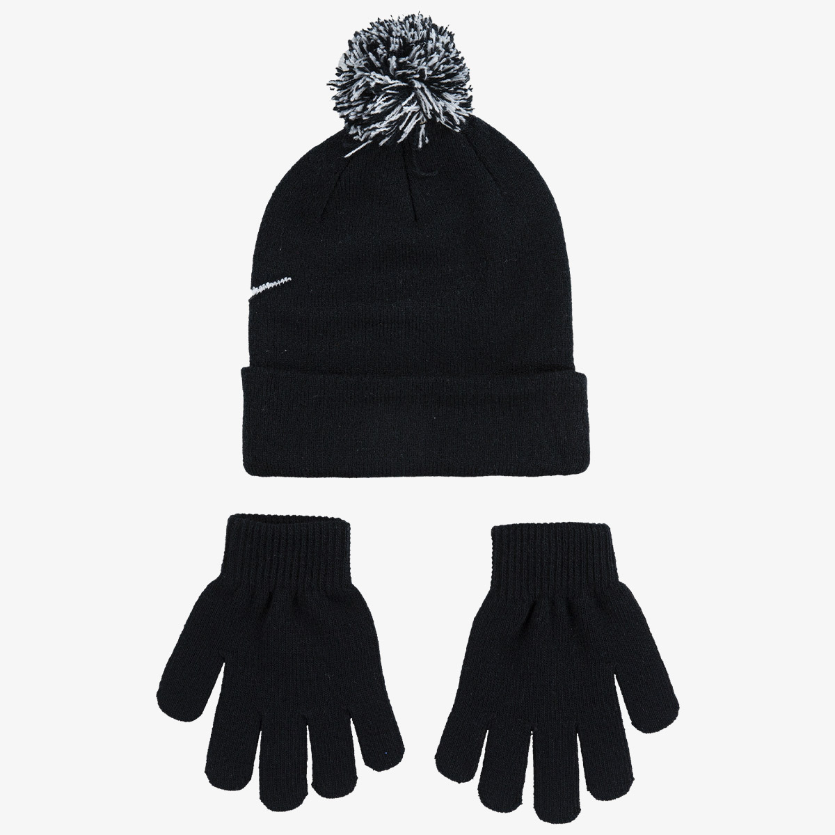 NIKE Set NAN SWOOSH POM BEANIE GLV SET 