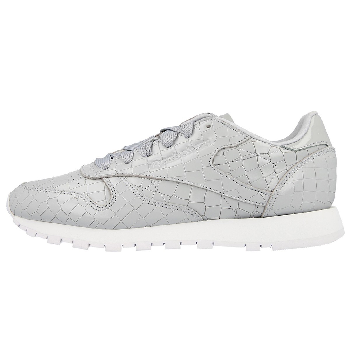 Reebok Patike CL LTHR CRACKLE CLOUD GREY/WHITE 