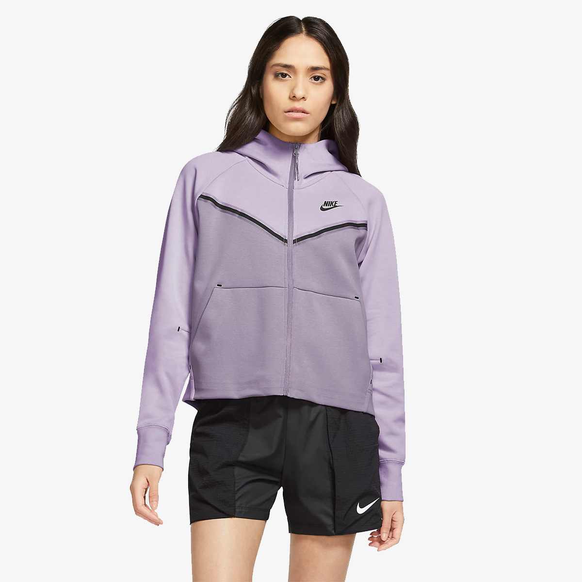 nike dukserica w nsw tch flc wr hoodie fz