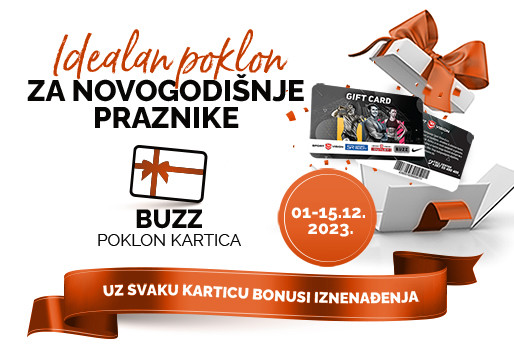 BONUS UZ BUZZ GIFT CARD – IDEALAN POKLON ZA NOVOGODIŠNJE PRAZNIKE