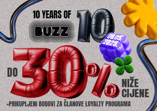 Buzz slavi 10. rođendan uz popuste do 30% i iznenađenja širom BiH!