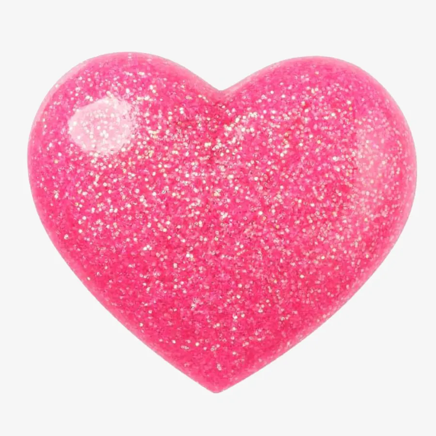 Crocs Ukras JIBBITZ/PINK 3D GLITTER HEART 
