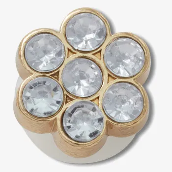 Crocs Ukras TINY SILVER GEM FLOWER 