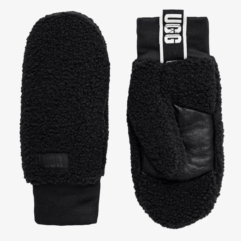 UGG Rukavice W UGGFLUFF LOGO TAPE MITTEN 