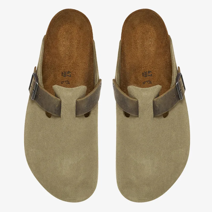Birkenstock Papuče Boston LEVE/LEOI Faded Khaki 