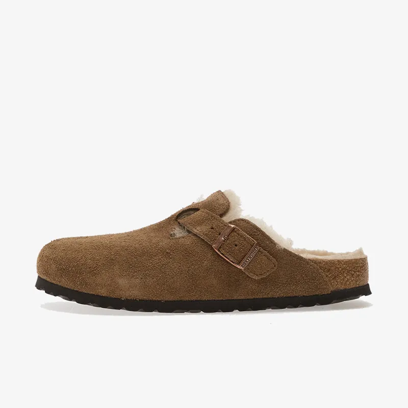 Birkenstock Papuče Boston Shear LEVE Dark Tea LAF 