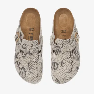 Birkenstock Papuče Boston Print LEVE Snake Oyster 
