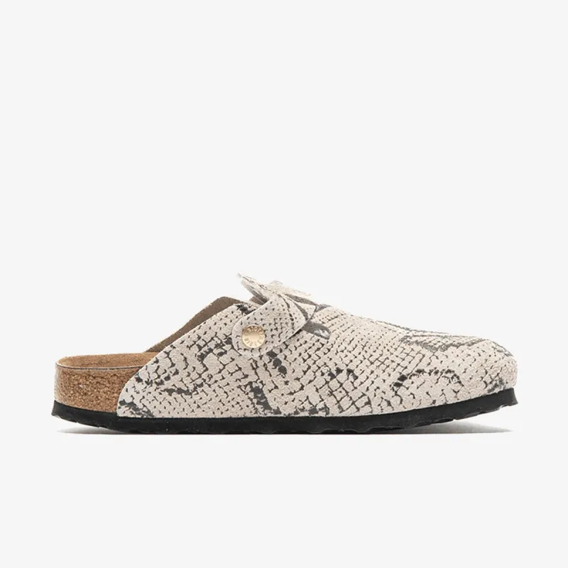 Birkenstock Papuče Boston Print LEVE Snake Oyster 