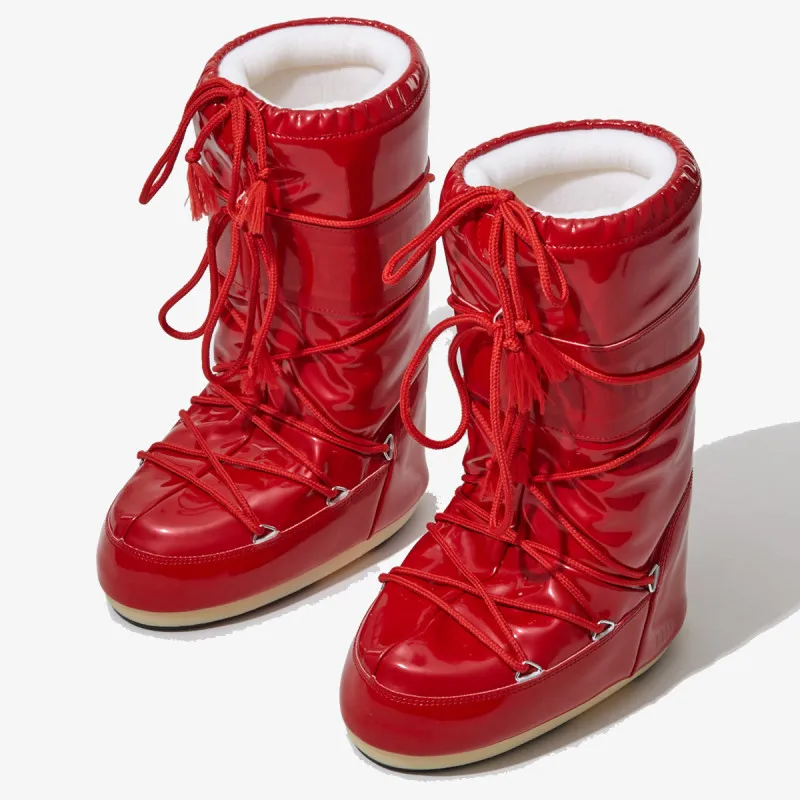 MOON BOOT Čizme MOON BOOT ICON VINILE MET RED 35-47 
