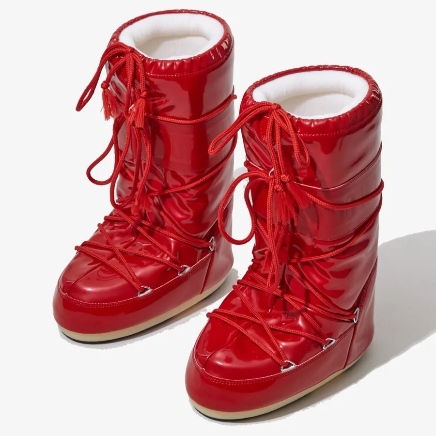 Moon Boot Čizme MOON BOOT ICON VINILE MET RED 35-47 