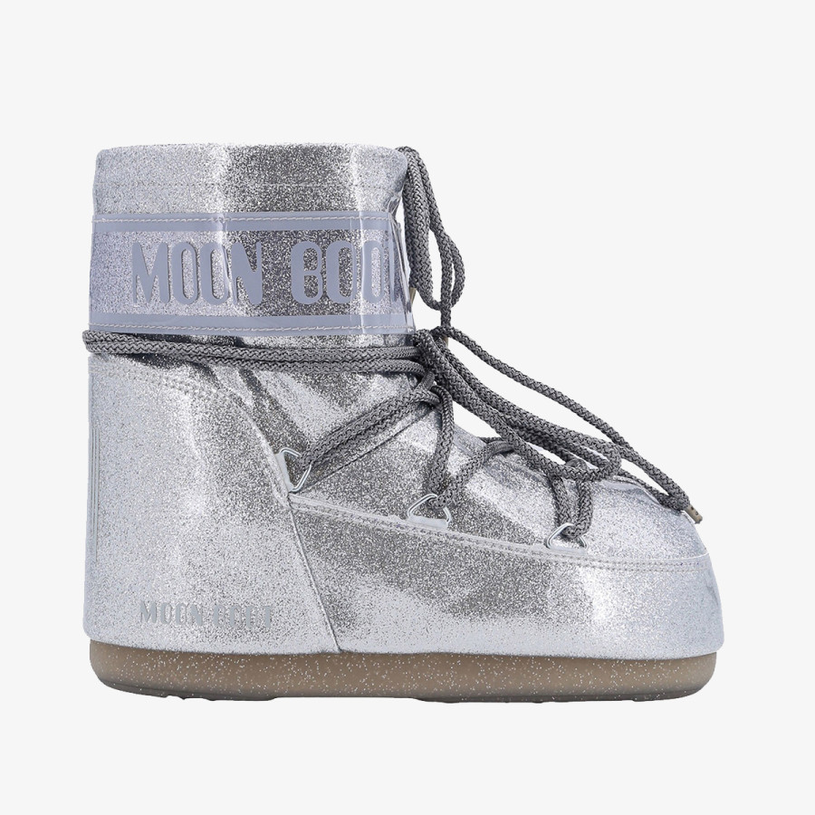 MOON BOOT Čizme MB ICON LOW GLITTER SILVER 