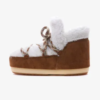 Moon Boot Čizme MB PUMPS SHEARLING WHISKY/OFF WHITE 