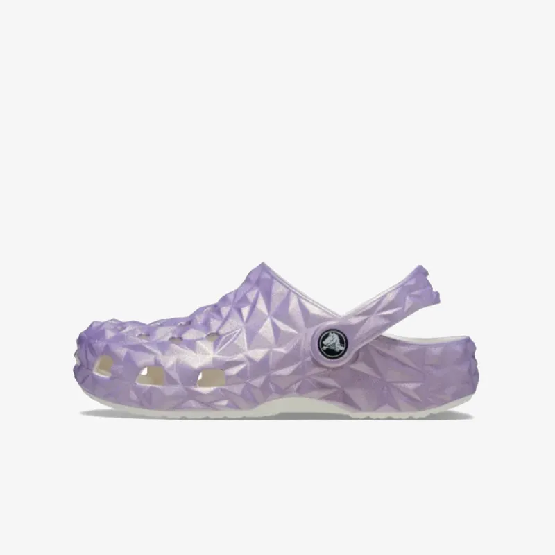 Crocs Papuče CLASSIC IRIDESCENT GEO CLOG KIDS 