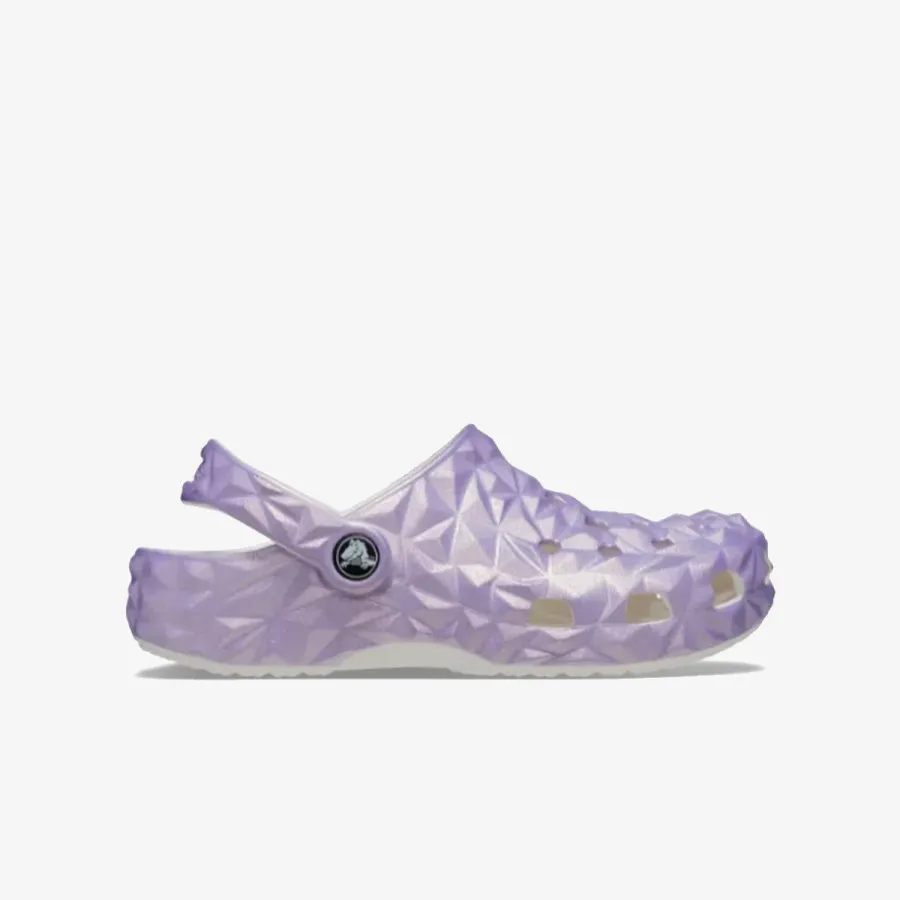 Crocs Papuče CLASSIC IRIDESCENT GEO CLOG KIDS 