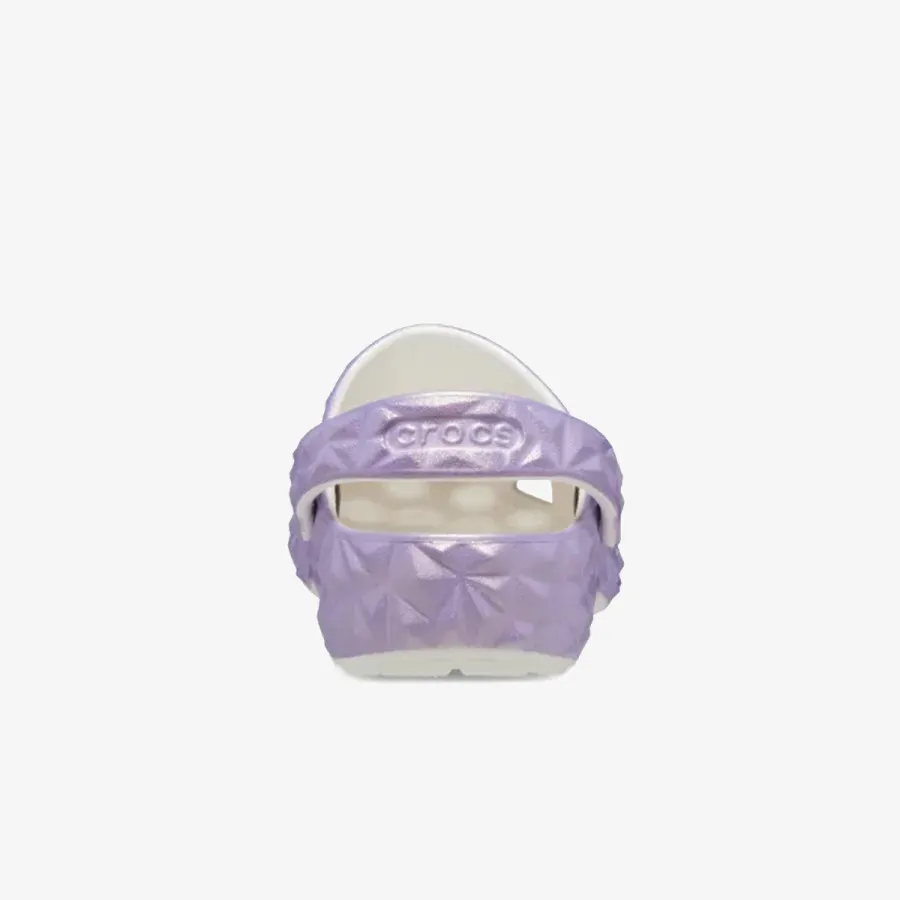 Crocs Papuče CLASSIC IRIDESCENT GEO CLOG KIDS 