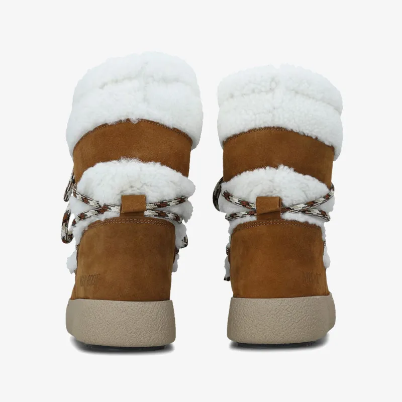 Moon Boot Čizme MB LTRACK SHEARLING WHISKY/OFF WHITE 
