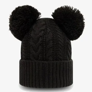 New Era Kapa CHYT DOUBLE POM CUFF KNIT NEYYAN BLK 