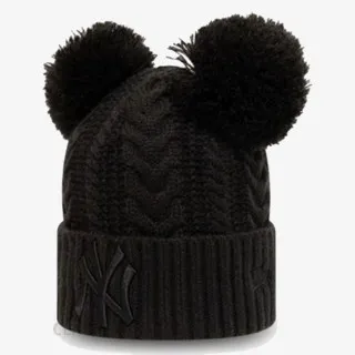 New Era Kapa CHYT DOUBLE POM CUFF KNIT NEYYAN BLK 
