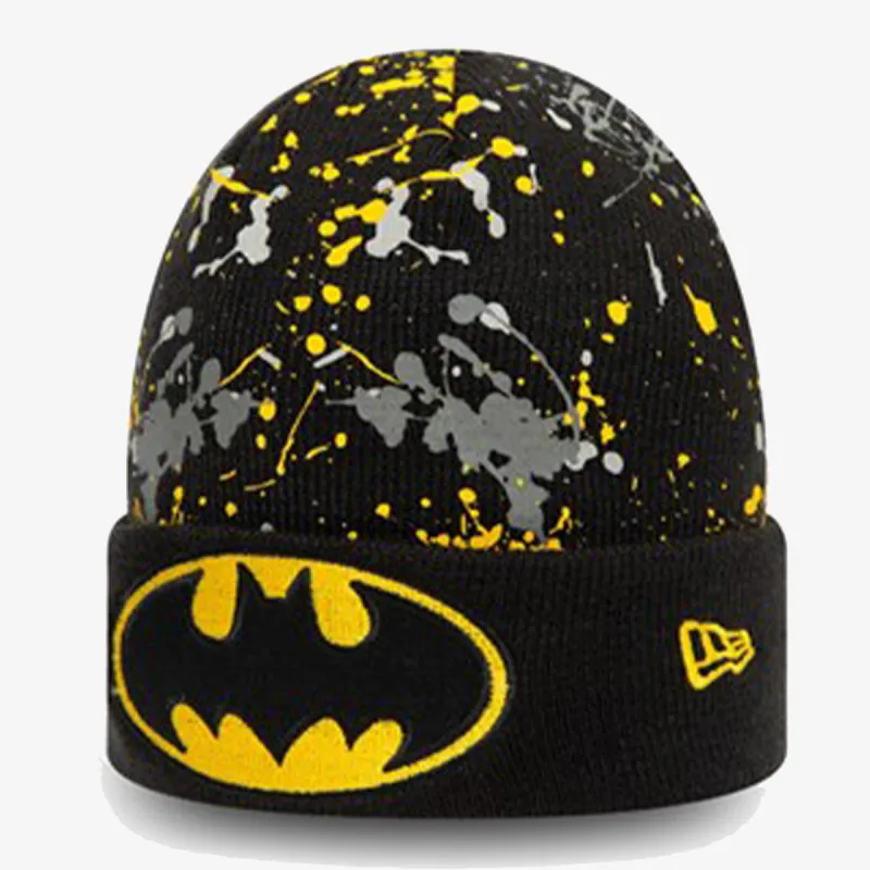 New Era Kapa CHYT PAINT SPLAT CUFF KNIT BATMAN BLK 