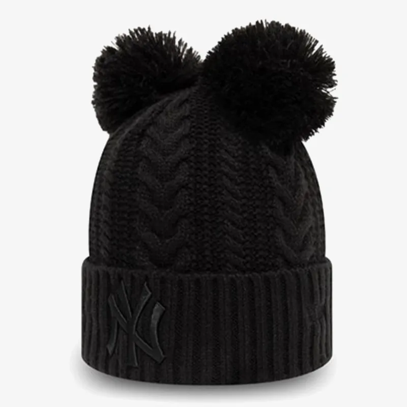 New Era Kapa WMNS DOUBLE POM CUFF KNIT NEYYAN  BL 