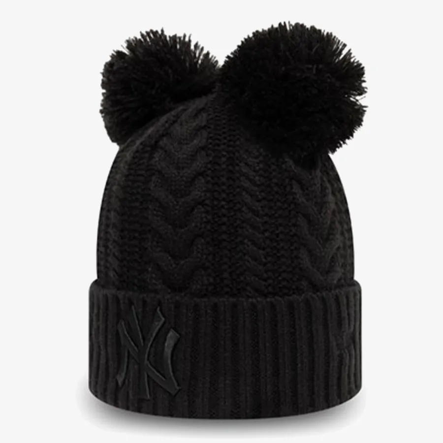 New Era Kapa WMNS DOUBLE POM CUFF KNIT NEYYAN  BL 