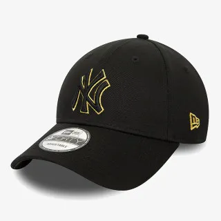 New Era Kačket METALLIC OUTLINE 9FORTY NEYYAN  BLKMTG 
