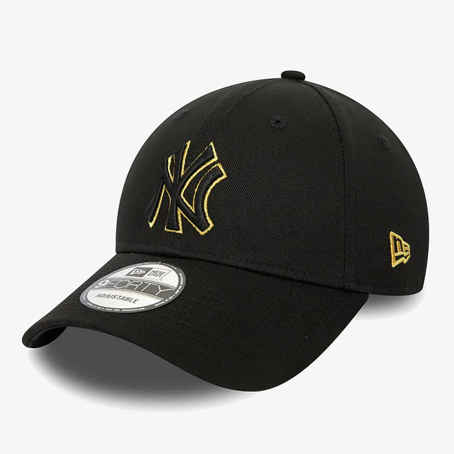 New Era Kačket METALLIC OUTLINE 9FORTY NEYYAN  BLKMTG 