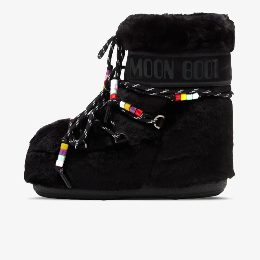 Moon Boot Čizme MB ICON LOW FAUX FUR BLACK 