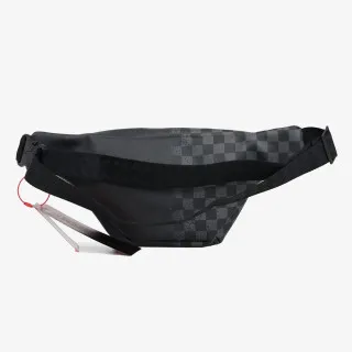 Sprayground Torbica HALF SPRITZ BLACK/GREY CHECK SAVVY CROSS 