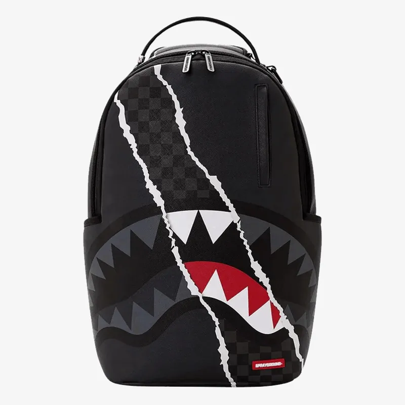 Sprayground Ranac CENTER RIP REVEALING GRAY CHECK BP 