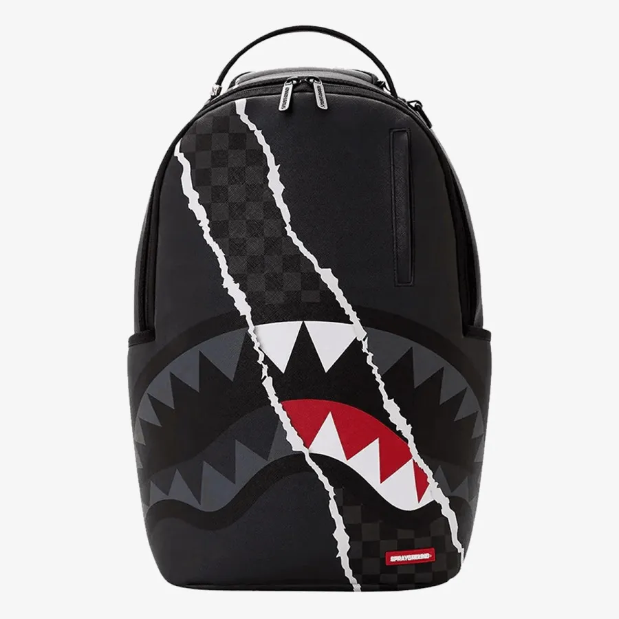 Sprayground Ranac CENTER RIP REVEALING GRAY CHECK BP 