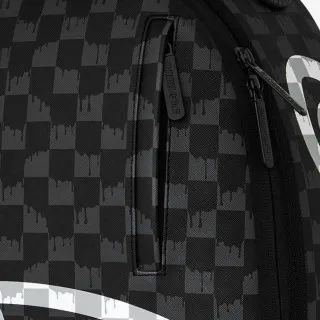 Sprayground Ranac BLACK AND WHITE DRIP CHECK SHARK BP 