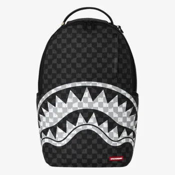 Sprayground Ranac BLACK AND WHITE DRIP CHECK SHARK BP 