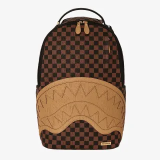 Sprayground Ranac EMBOSSED CHECK BROWN BACKPACK 