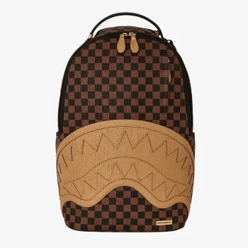 Sprayground Ranac EMBOSSED CHECK BROWN BACKPACK 