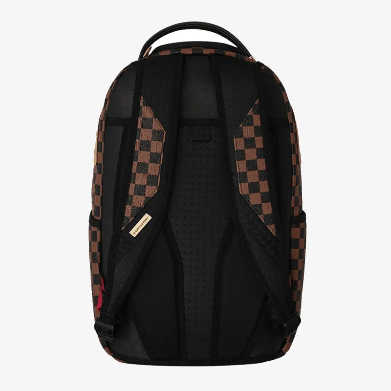 Sprayground Ranac EMBOSSED CHECK BROWN BACKPACK 