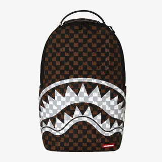 Sprayground Ranac SHARKS IN PARIS WTF BUBBLY BLACK CHECK B 