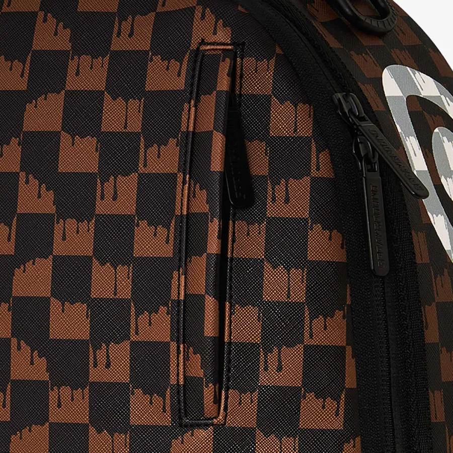 Sprayground Ranac SHARKS IN PARIS WTF BUBBLY BLACK CHECK B 