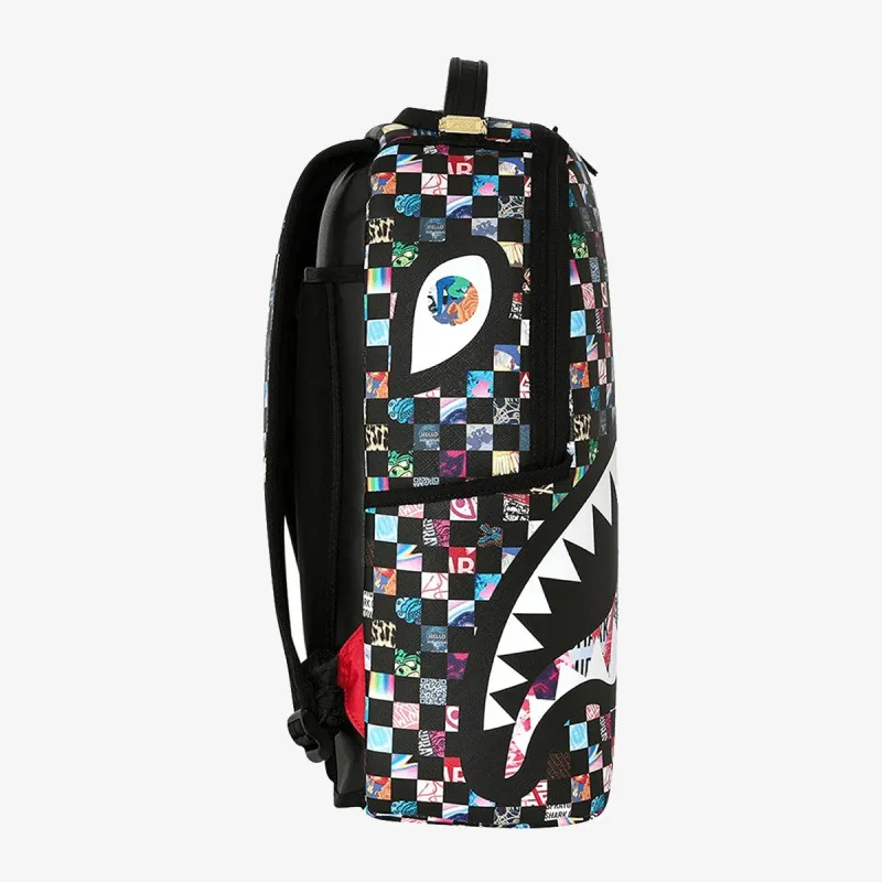 Sprayground Ranac CRAZY CHECK BACKPACK 