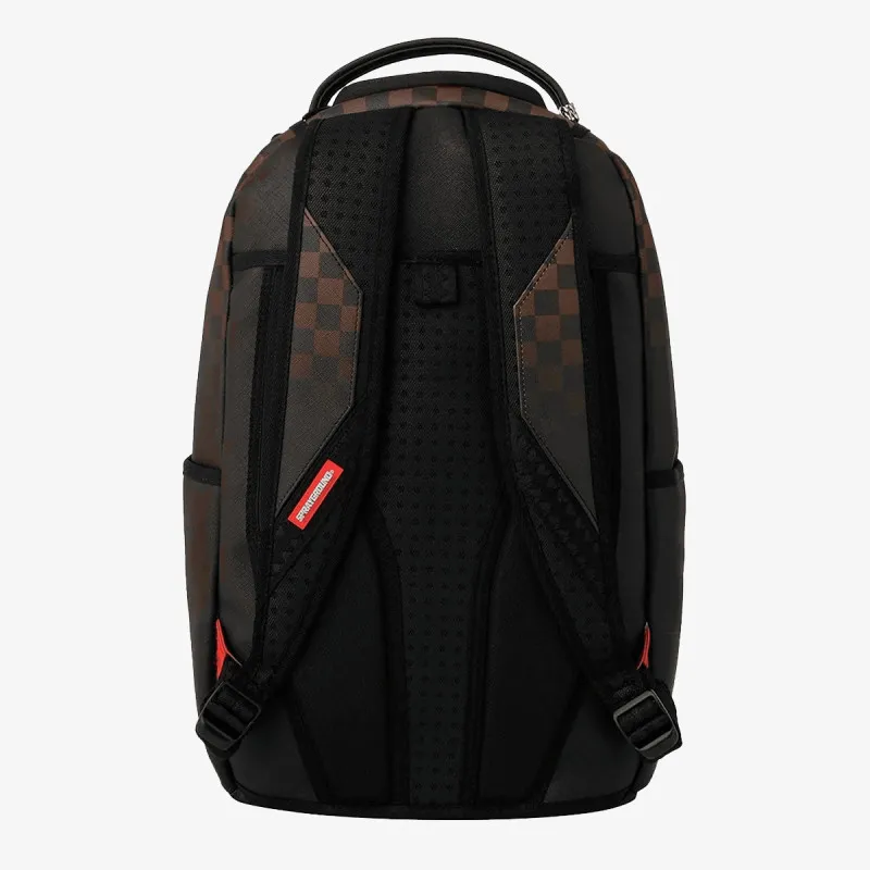Sprayground Ranac BROWN CHECK GHOST DRIP BACKPACK 