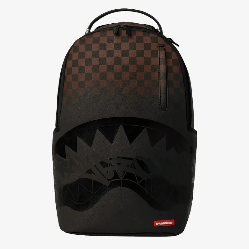 Sprayground Ranac BROWN CHECK GHOST DRIP BACKPACK 