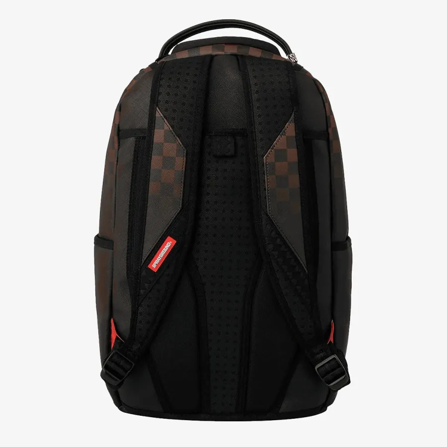 Sprayground Ranac BROWN CHECK GHOST DRIP BACKPACK 