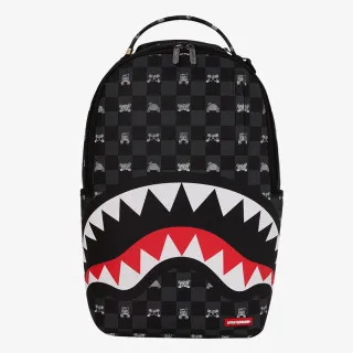 Sprayground Ranac GRAY PEEKING CHARACTER CHECK BACKPACK 