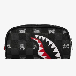 Sprayground Torbica GRAY PEEKING CHARACTER CHECK POUCH 
