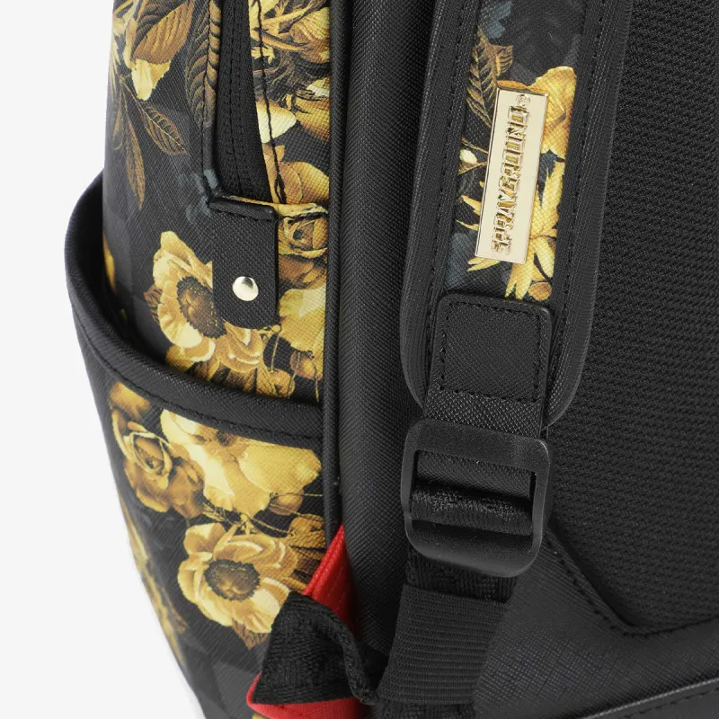 Sprayground Ranac GOLD FLORAL REMIX SAVAGE BACKPACK 