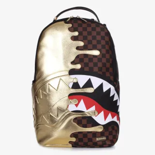Sprayground Ranac SHARKS IN PARIS GOLD DRIP BACKPACK 