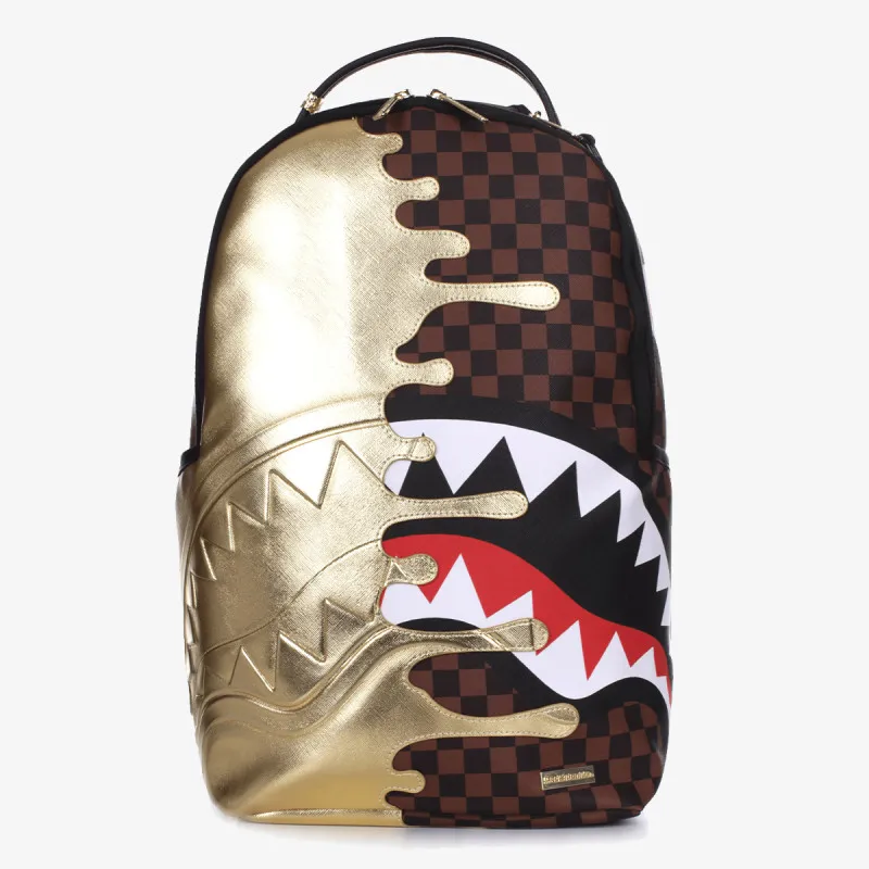 Sprayground Ranac SHARKS IN PARIS GOLD DRIP BACKPACK 