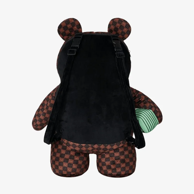 Sprayground Ranac SHARKS IN PARIS WTF BUBBLE BROWN CHECK M 