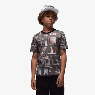 Nike Majica JDB MJ FLT ESS AOP SS TEE 